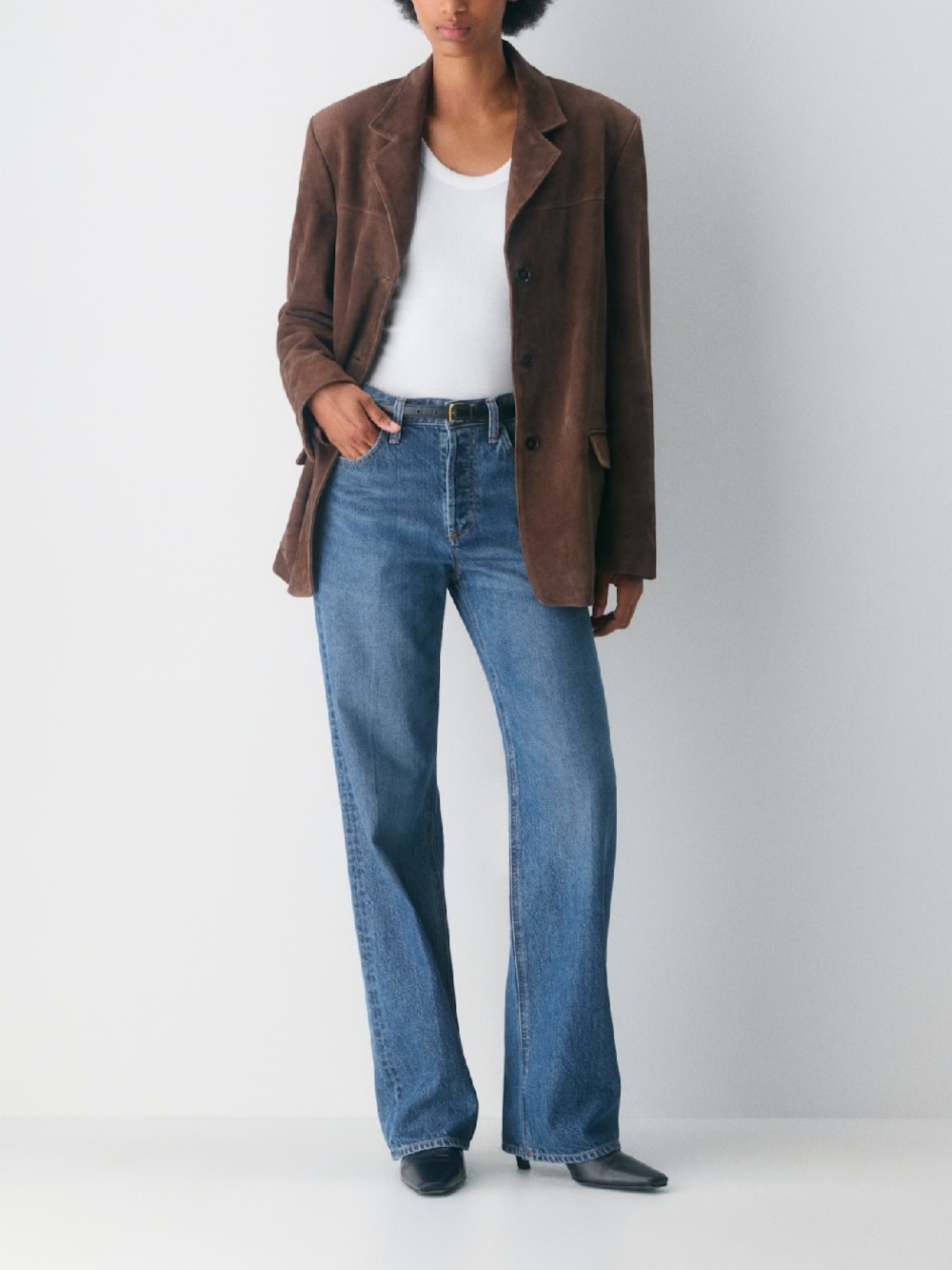 Denim Forum The '90s Vintage Mid-Rise Wide Jean